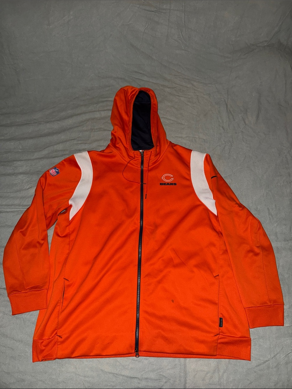 Nike x NFL Chicago Bears Orange Full-Zip Hoodie